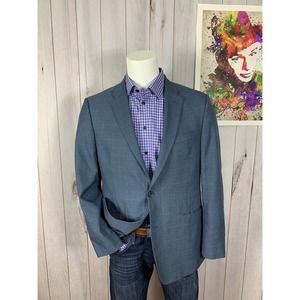 Tommy Hilfiger Blue Sport Coat Blazer with Subtle Check